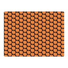 Cute Pumpkin Black Small Double Sided Flano Blanket (mini)  by ConteMonfrey