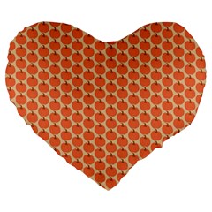 Cute Pumpkin Small Large 19  Premium Heart Shape Cushions by ConteMonfrey