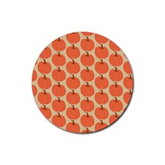 Cute Pumpkin Rubber Coaster (round) by ConteMonfrey