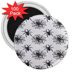 Spider Web - Halloween Decor 3  Magnets (100 Pack) by ConteMonfrey