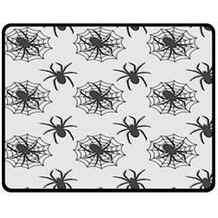 Spider Web - Halloween Decor Fleece Blanket (medium)  by ConteMonfrey