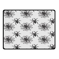 Spider Web - Halloween Decor Double Sided Fleece Blanket (small)  by ConteMonfrey
