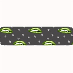 Green Vampire Mouth - Halloween Modern Decor Large Bar Mats by ConteMonfrey