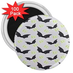 Boo! Bat Rain - Halloween Decor  3  Magnets (100 Pack) by ConteMonfrey