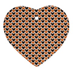 Halloween Plaids Arrow Ornament (heart) by ConteMonfrey