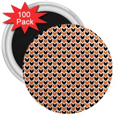 Halloween Plaids Arrow 3  Magnets (100 Pack) by ConteMonfrey