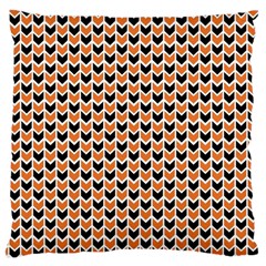 Halloween Plaids Arrow Large Cushion Case (one Side) by ConteMonfrey