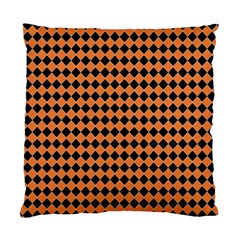 Halloween Black Orange Plaids Standard Cushion Case (two Sides) by ConteMonfrey