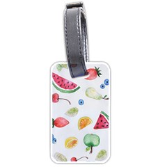 Fruit Summer Vitamin Watercolor Luggage Tag (one Side) by Wegoenart