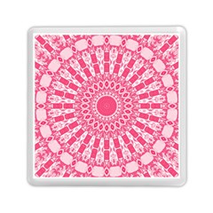 Mandala Pink Abstract Memory Card Reader (square) by Wegoenart