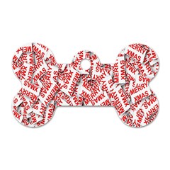 Merry-christmas Dog Tag Bone (one Side) by nateshop