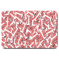 Merry-christmas Large Doormat  by nateshop