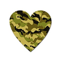 Army Camouflage Texture Heart Magnet by nateshop