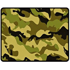 Army Camouflage Texture Fleece Blanket (medium)  by nateshop