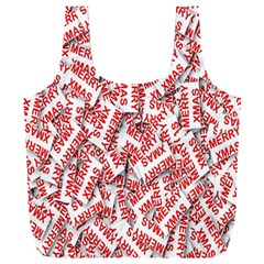 Merry-christmas Full Print Recycle Bag (xxxl) by nateshop