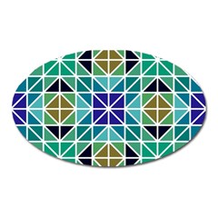 Mosaic 3 Oval Magnet by nateshop