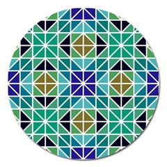 Mosaic 3 Magnet 5  (round) by nateshop