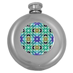 Mosaic 3 Round Hip Flask (5 Oz) by nateshop