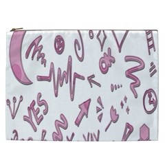 Pink Cosmetic Bag (xxl) by nateshop