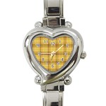 Plaid Heart Italian Charm Watch Front