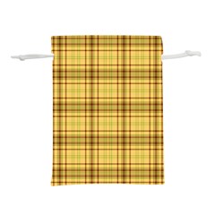 Plaid Lightweight Drawstring Pouch (l) by nateshop