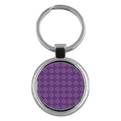Purple Key Chain (round)