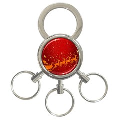 Santa 3-ring Key Chain by nateshop