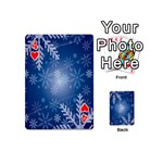 Snowflakes Playing Cards 54 Designs (Mini) Front - Heart4