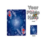 Snowflakes Playing Cards 54 Designs (Mini) Front - Heart5