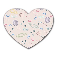 Space Heart Mousepads by nateshop