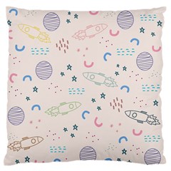 Space Large Flano Cushion Case (one Side) by nateshop