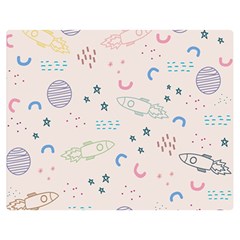 Space Double Sided Flano Blanket (medium)  by nateshop