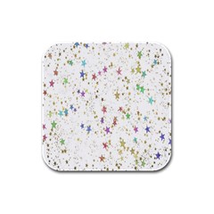 Star Rubber Square Coaster (4 Pack) by nateshop