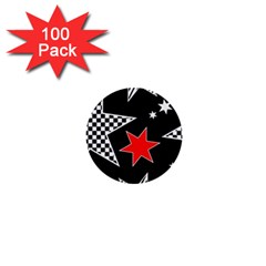 Stars 1  Mini Buttons (100 Pack)  by nateshop