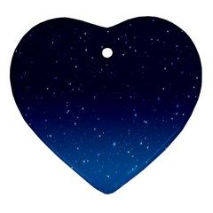 Stars-1 Heart Ornament (two Sides) by nateshop