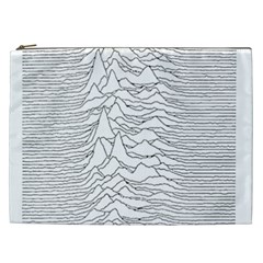 Joy Division Unknown Pleasures Cosmetic Bag (xxl) by Jancukart