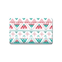 Aztec Ethnic Seamless Pattern Magnet (name Card)