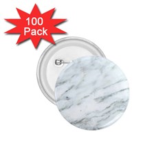 White Marble Texture Pattern 1 75  Buttons (100 Pack) 