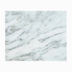 White Marble Texture Pattern Small Glasses Cloth by Jancukart