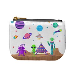 Alien Ufo Star Universe Star Vector Image Mini Coin Purse by Jancukart