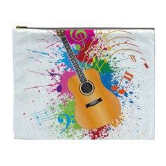 String Instrument Acoustic Guitar Cosmetic Bag (xl) by Jancukart