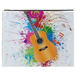 String Instrument Acoustic Guitar Cosmetic Bag (XXXL) Front