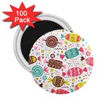 Candy Background Cartoon 2.25  Magnets (100 pack)  Front