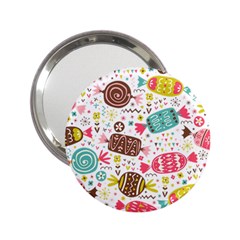 Candy Background Cartoon 2 25  Handbag Mirrors