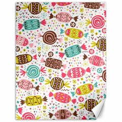 Candy Background Cartoon Canvas 12  X 16  by Jancukart