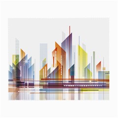 Building Artwork City Building Small Glasses Cloth (2 Sides) by Jancukart