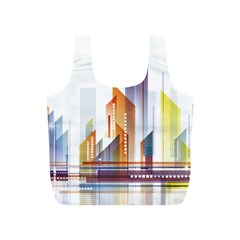 Building Artwork City Building Full Print Recycle Bag (s) by Jancukart