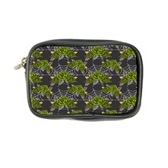 Halloween - Green Roses On Spider Web  Coin Purse