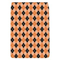 Halloween Inspired Black Orange Diagonal Plaids Removable Flap Cover (s) by ConteMonfrey