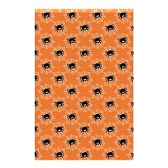 Halloween Black Orange Spiders Shower Curtain 48  X 72  (small)  by ConteMonfrey